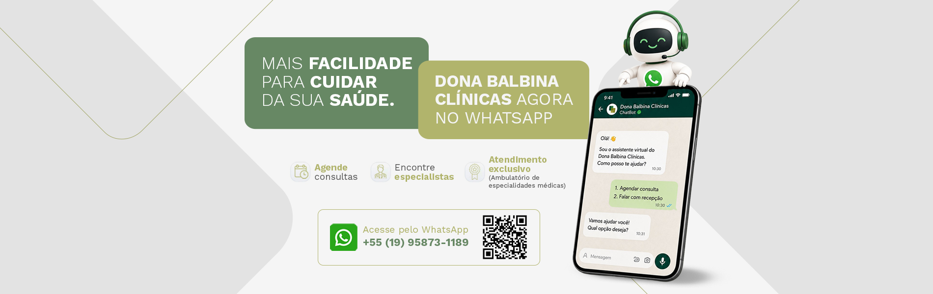 Banner - Chatbot Hospital - Mais facilidade para cuidar da sua saúde